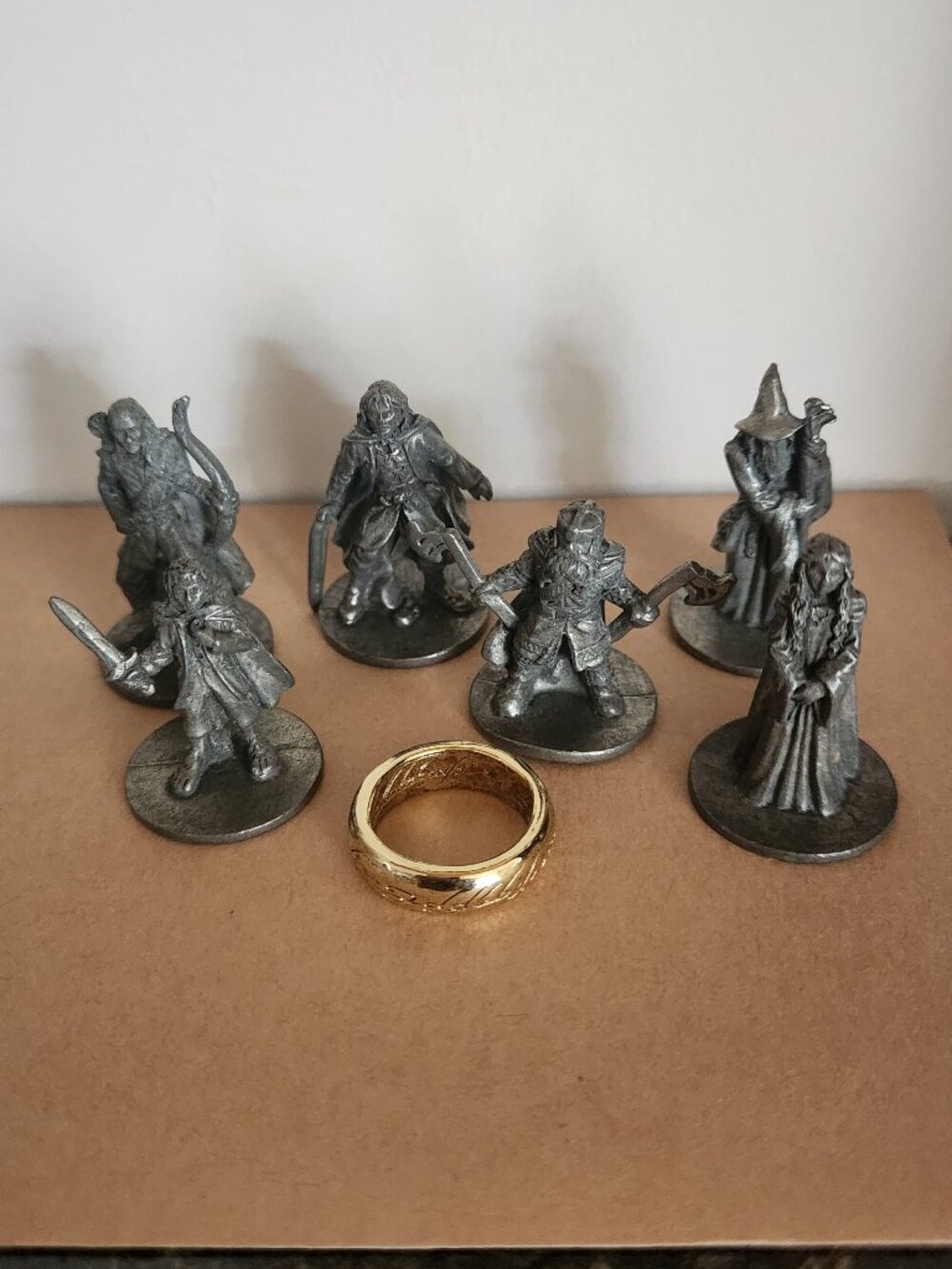 Lord of the Rings Monopoly Pewter Figures Set
